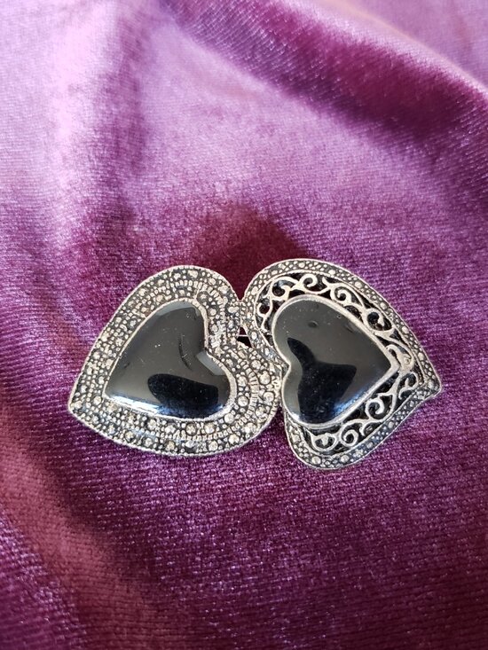 Jewelry - Brooch Two hearts 💗💗   #135